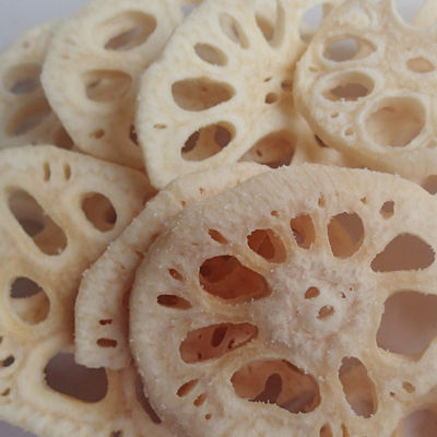 Αγορά Το κενό τηγάνισε τα υγιή φυτικά τσιπ που πιστοποιήθηκαν από BRC τη Kosher ξηρά ρίζα λωτού OU online manufacture