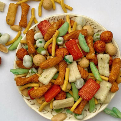 Αγορά Μικτές πρόχειρα φαγητά γεύσεις κροτίδων ρυζιού ασφαλίστρου με τα πρόχειρα φαγητά μπιζελιών φυστικιών online manufacture