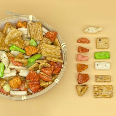 Αγορά Μικτή ρυζιού κροτίδων ιαπωνική ύφους σιταριού κροτίδα ρυζιού πρόχειρων φαγητών ζωηρόχρωμη online manufacture