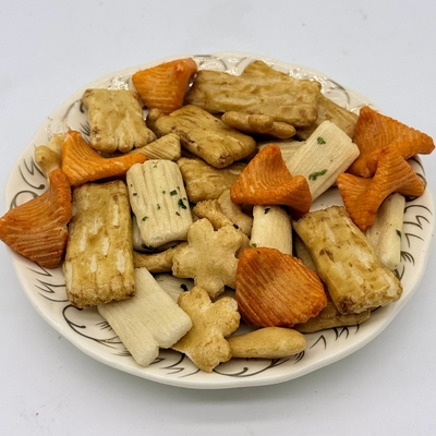 Καλή τιμή Τραγανά Κράκερς Μικτού Ρυζιού | Ασιατικό Αλμυρό Σνακ για Χονδρική Πώληση σε απευθείας σύνδεση