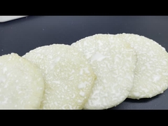 Υψηλός - η ποιότητα έψησε το γλυκό μπισκότο με τη ζάχαρη που παγώνει τα κορεατικά πρόχειρα φαγητά κροτίδων ρυζιού